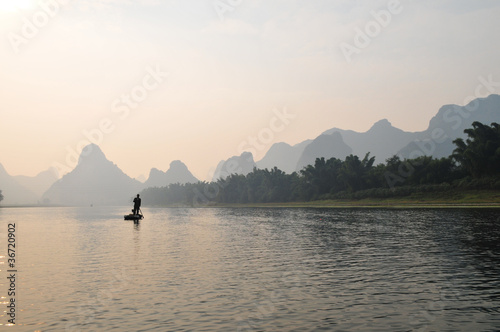 Brume sur la rivière Li