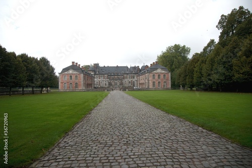 Castle and park of Beloeil in Belgium photo