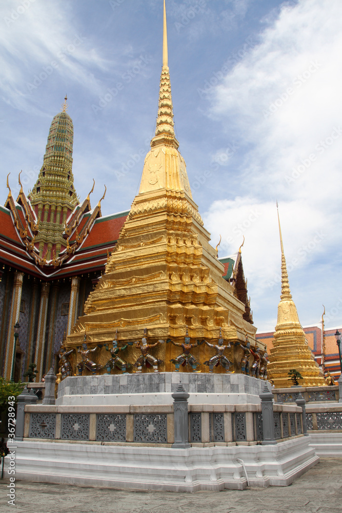 Fototapeta premium Stupa and temples