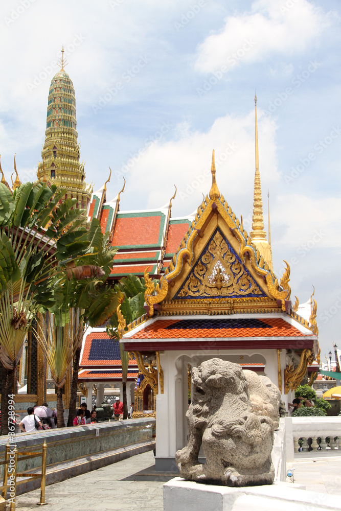 Temples and golden stupa