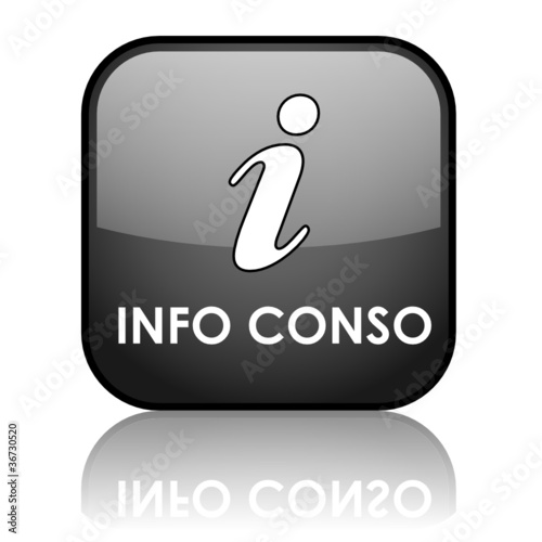 Bouton Web "INFO CONSO" (information consommateurs clients)