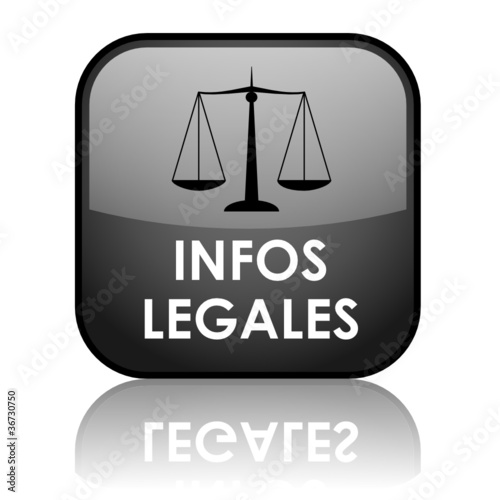 Bouton Web INFOS LEGALES (mentions légales conditions générales)