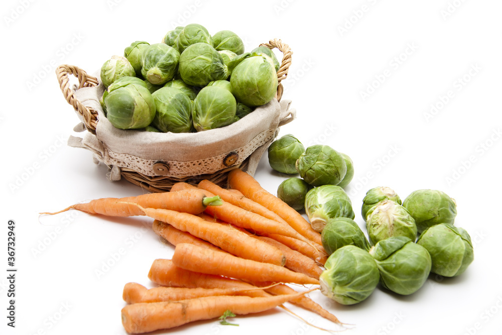 Karotten und Rosenkohl Karotten und Rosenkohl