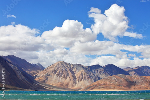 Pongong Tso lake, Ladakh, Jammu & Kashmir, India photo