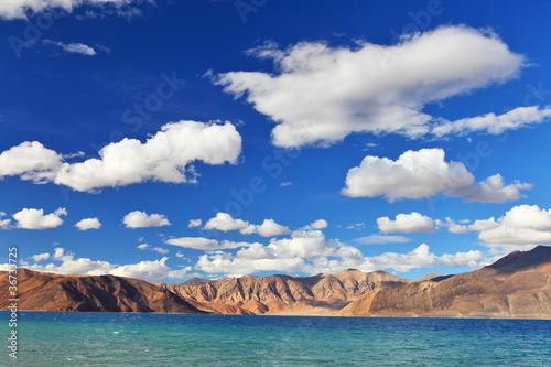 Pongong Tso lake, Ladakh, Jammu & Kashmir, India photo