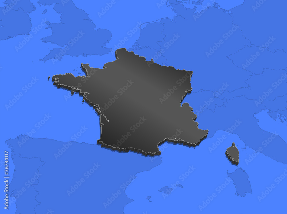 Obraz premium Map of France