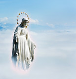 Blessed Virgin Mary at the sky