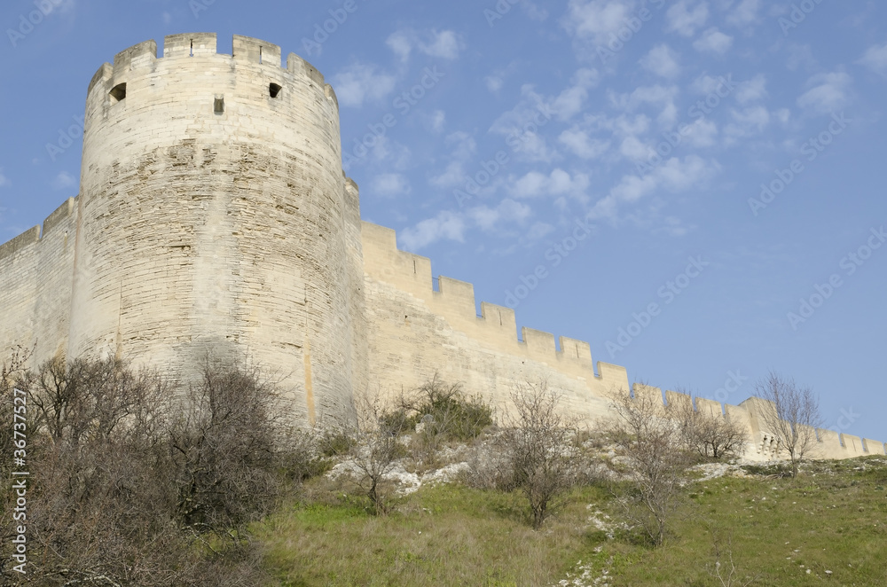 forteresse médiévale à Villeneuve lez Avignon, France