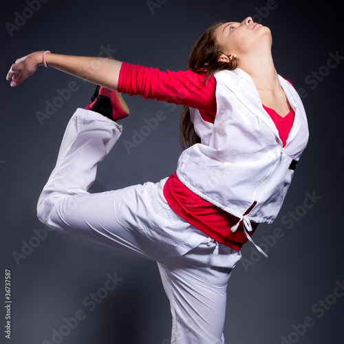 Quadro em tela Hip-hop style female dancer