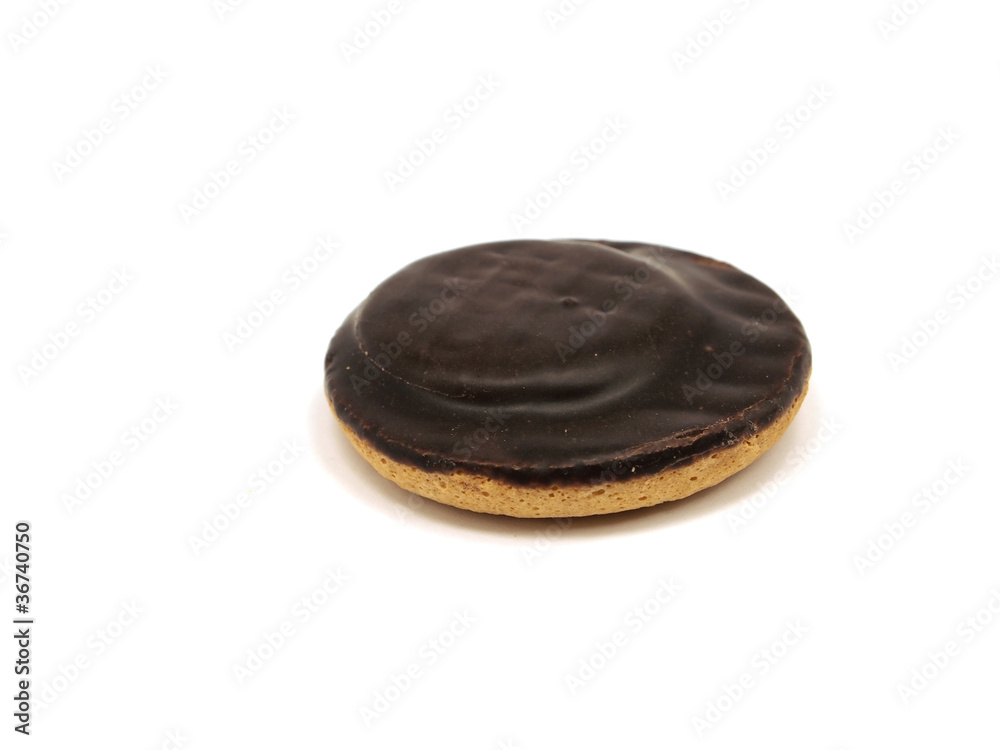 Cookies covered with chocolate and filled with jam Cookies covered with chocolate and filled with jam