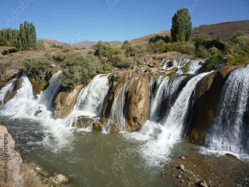 Muridiye Waterfall near Van in Turkey