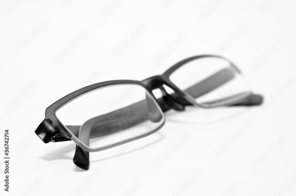 Eye glasses on a white background Eye glasses on a white background