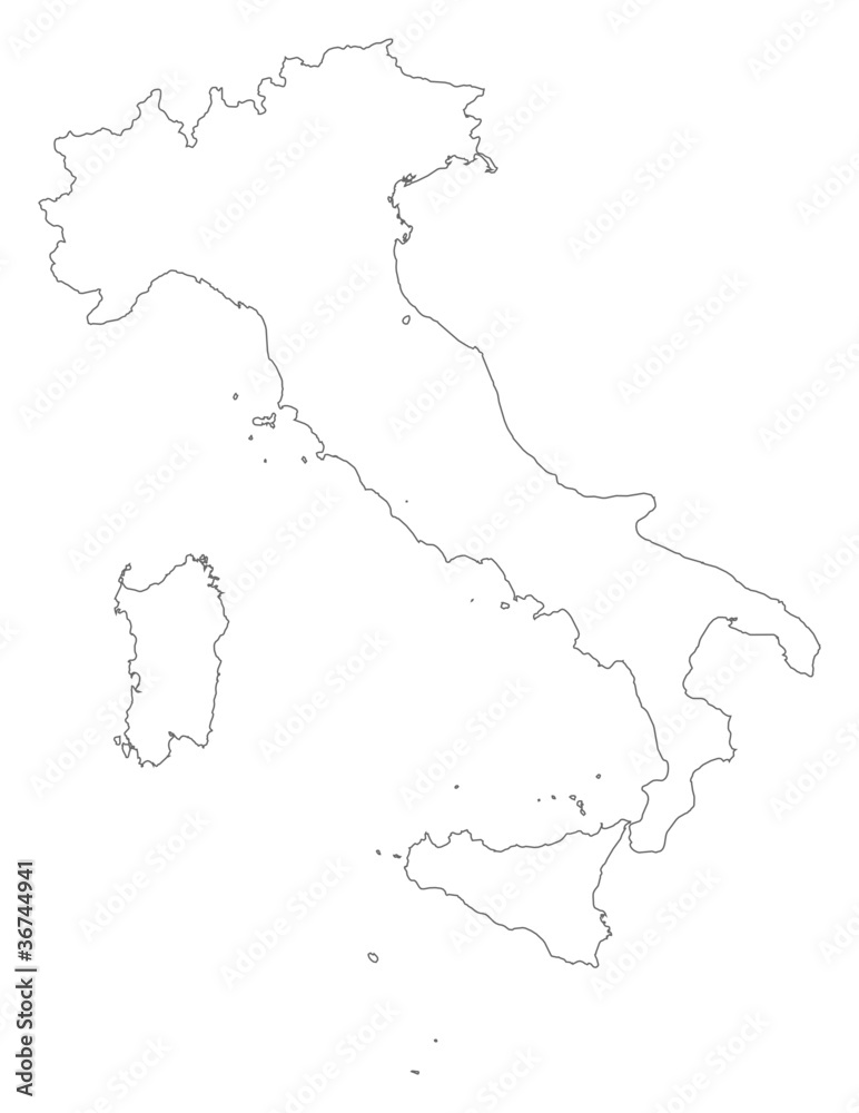 Obraz premium Map of Italy