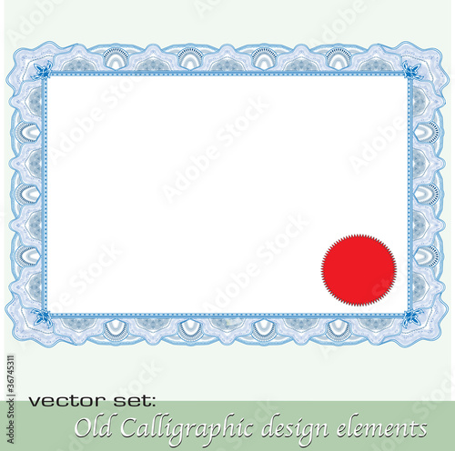 Calligraphic design elements 12