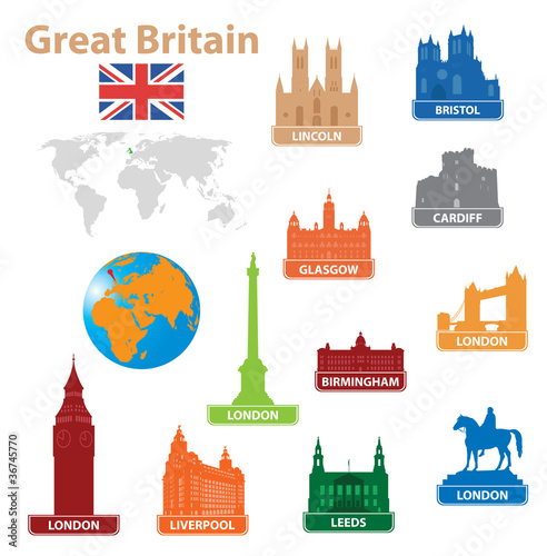 Symbols city to Great Britain