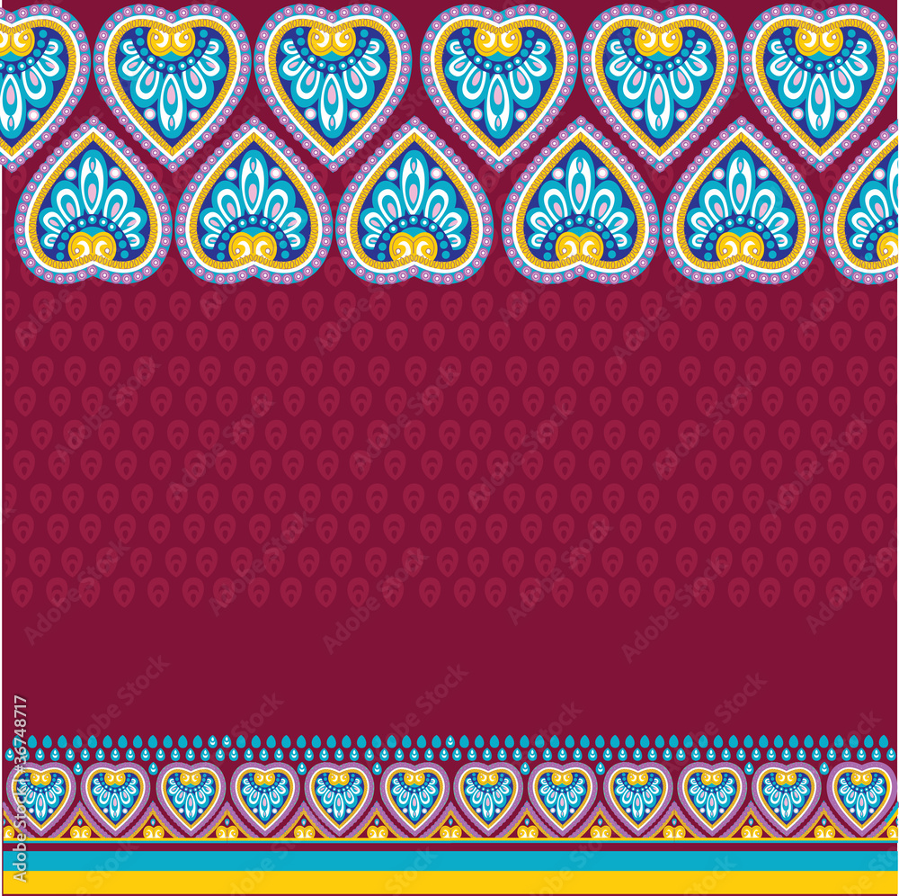 Template with ethno motives Template with ethno motives