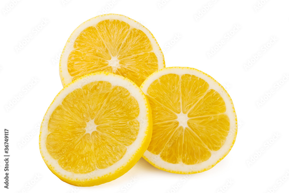 three lemon slices three lemon slices