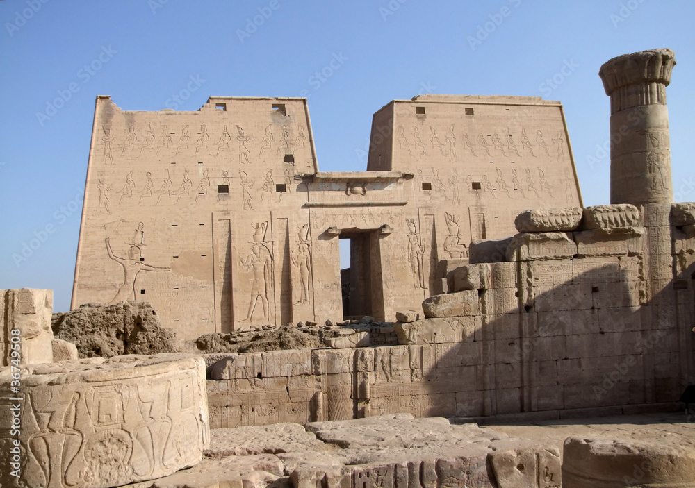 around Edfu Temple of Horus
