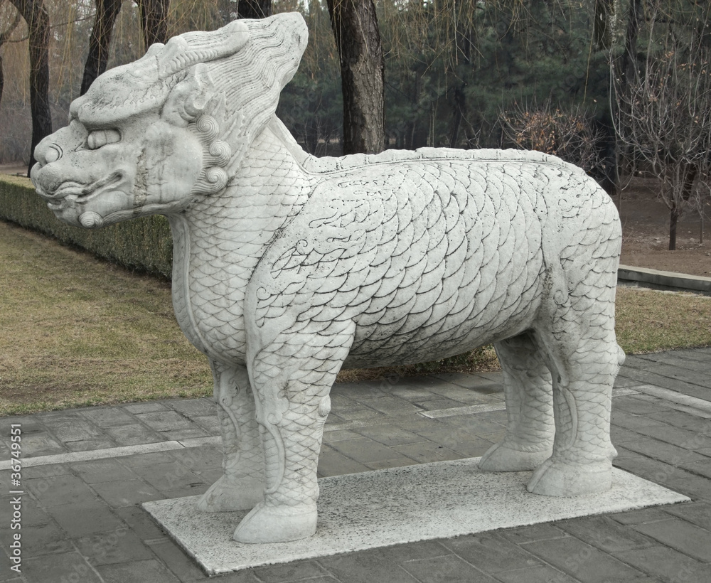 Statue at the Spirit Way in China