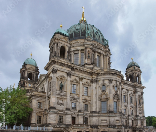 Berlin Cathedral and clouded sky