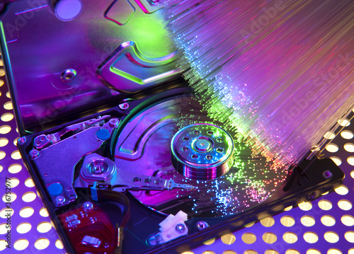 computer harddisk and heads