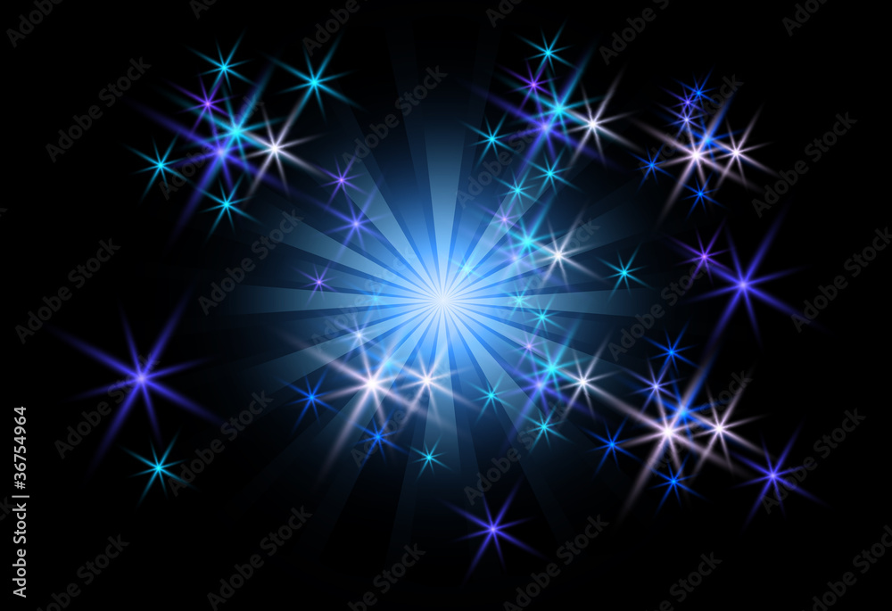 Background with glowing rays Background with glowing rays
