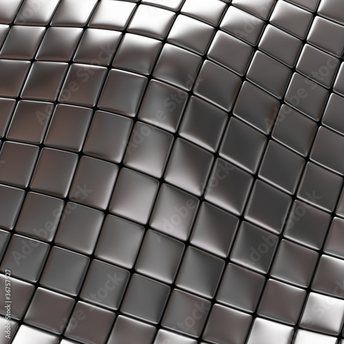 Abstract silver checkered background