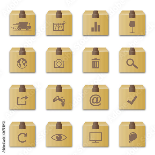 "carton" icon set 1