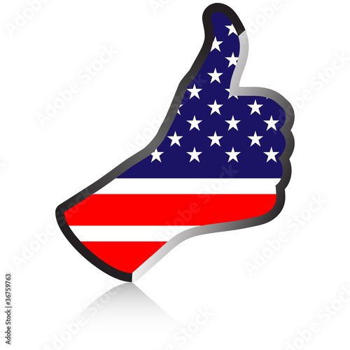 american hand giving ok