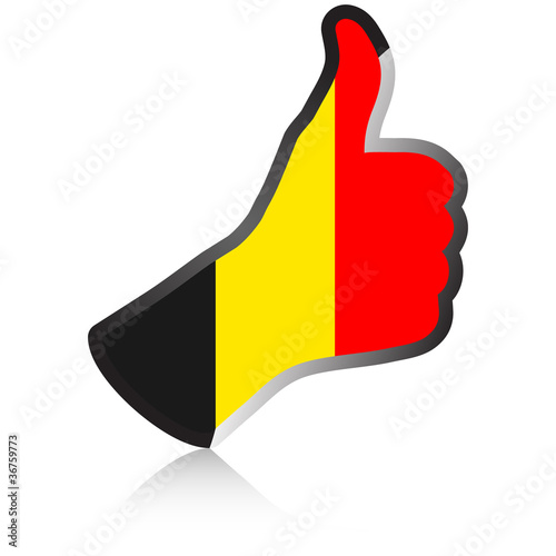 belgium hand giving ok