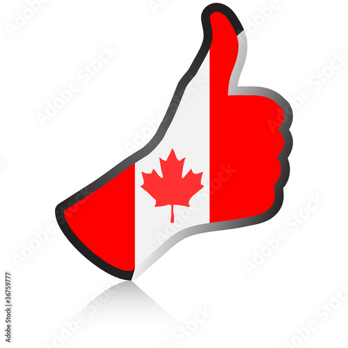 canadian hand giving ok