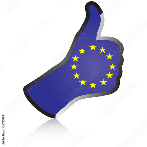 european hand giving ok
