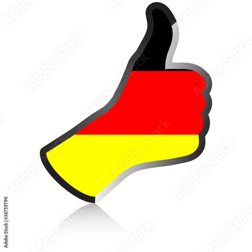 german hand giving ok