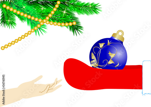 santa presents christmas  ball