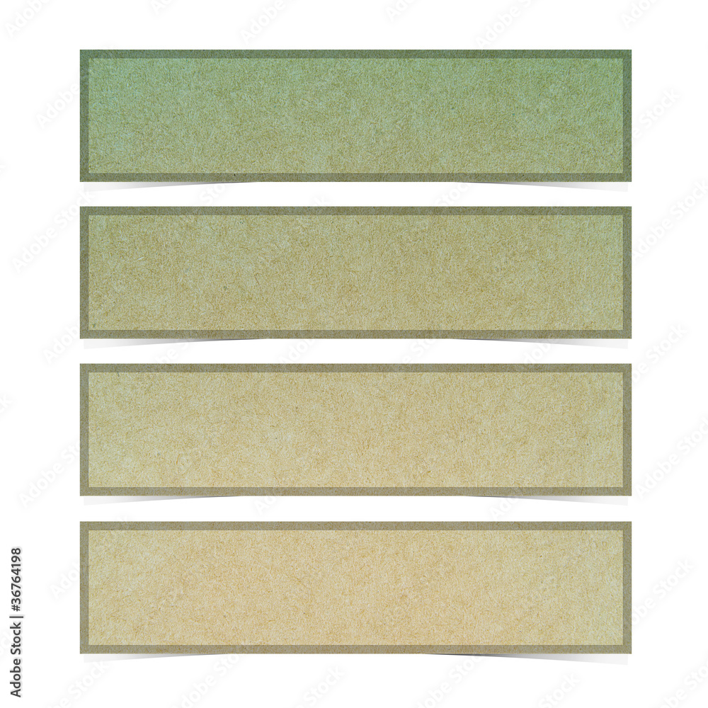 Obraz premium Label recycled paper craft for make note stick