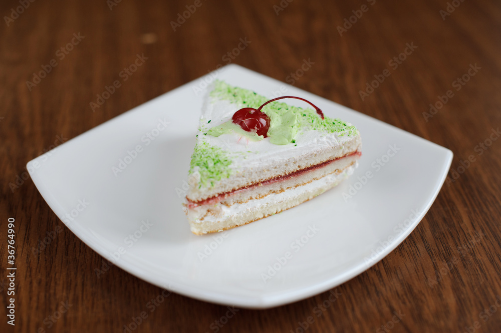 cake with cherry cake with cherry