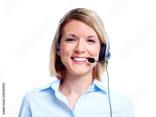 Fototapeta Call center operator.