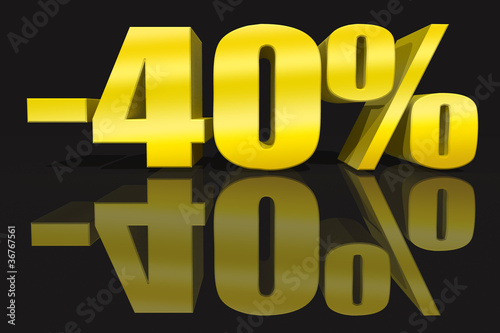-40% 3D gold