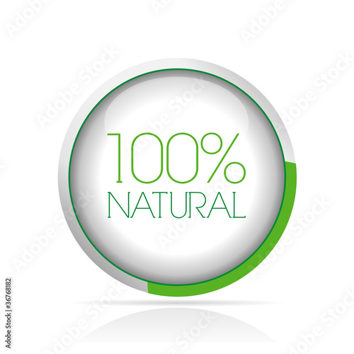 bouton 100% naturel