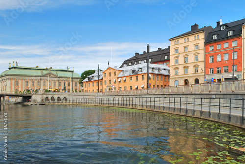 Stockholm.  Old Town embankment photo