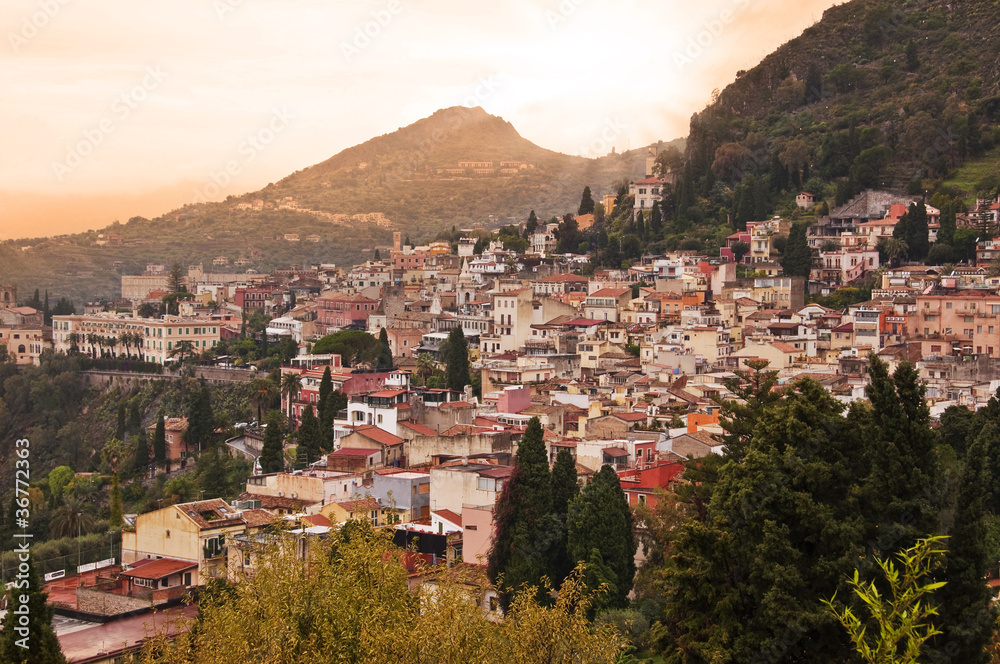 Vue de Taormina - Sicile, Italie