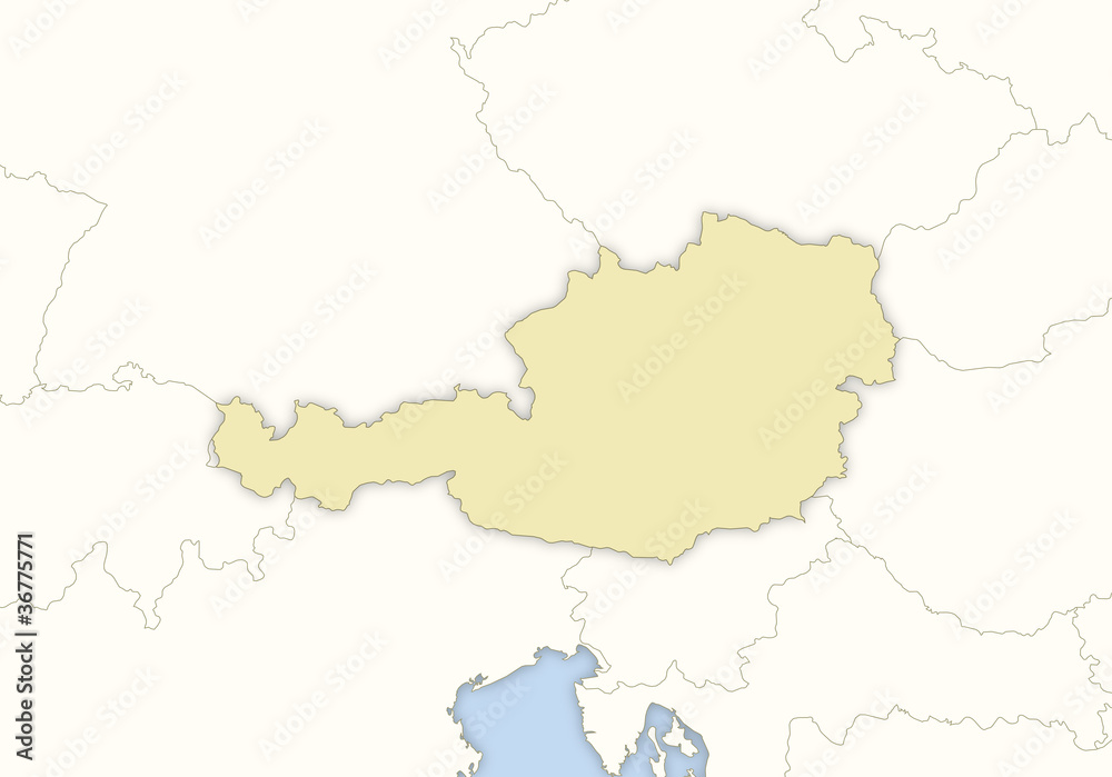 Map of Austria Map of Austria