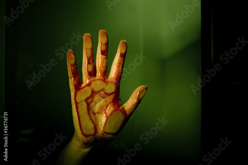 Bloody hand