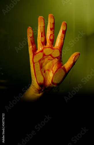 Bloody hand