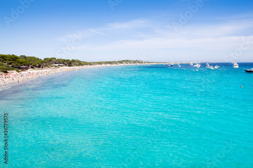 Ibiza Ses Salines south turquoise beach