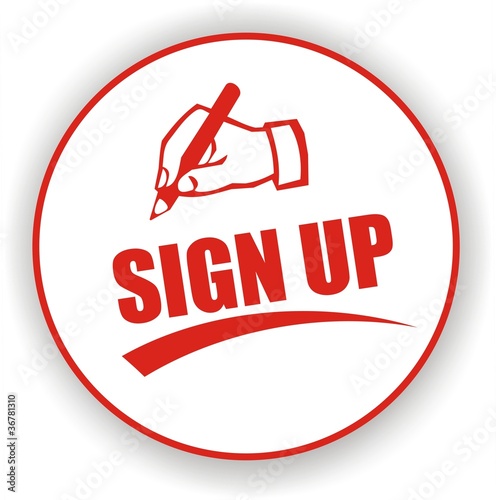 bouton sign up