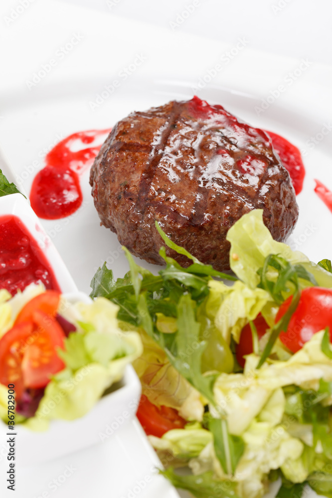 Grilled steak with vegetables Grilled steak with vegetables
