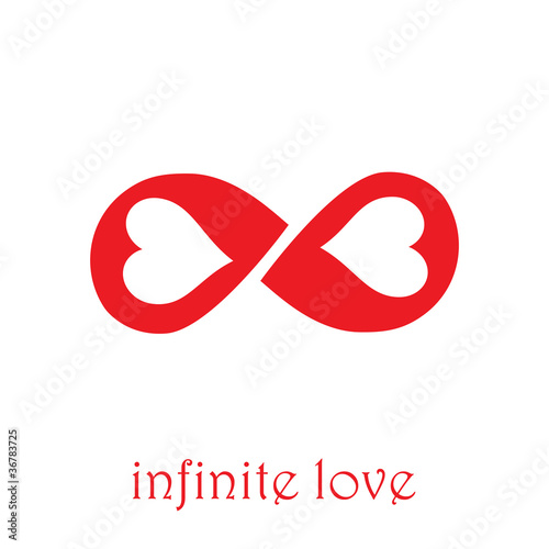 Logo infinite love # Vector photo