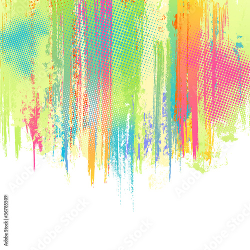 Pastel paint splashes background. Vector
