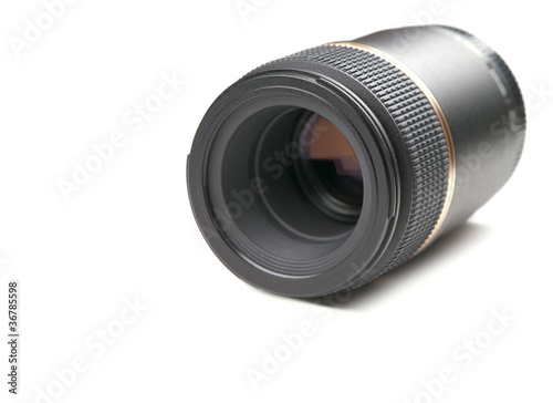 Lens for the camera on a white background